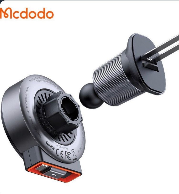 هلدر موبایل و شارژر وایرلس 15 وات مک دودو CH-3000