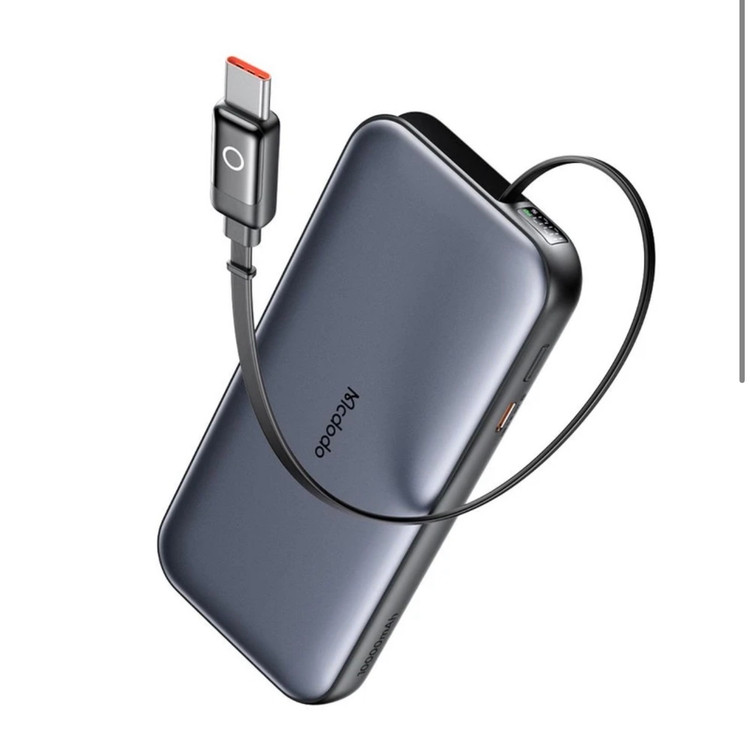 پاوربانک 45 وات مک دودو مدل MC-592 ظرفیت 10000 میلیآمپرساعت به همراه یک عدد کابل USB-C