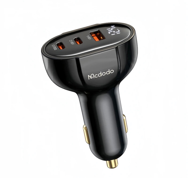 شارژر فندکی ۳ پورت مک دودو مدل CC-4450 توان ۱۲۸ وات